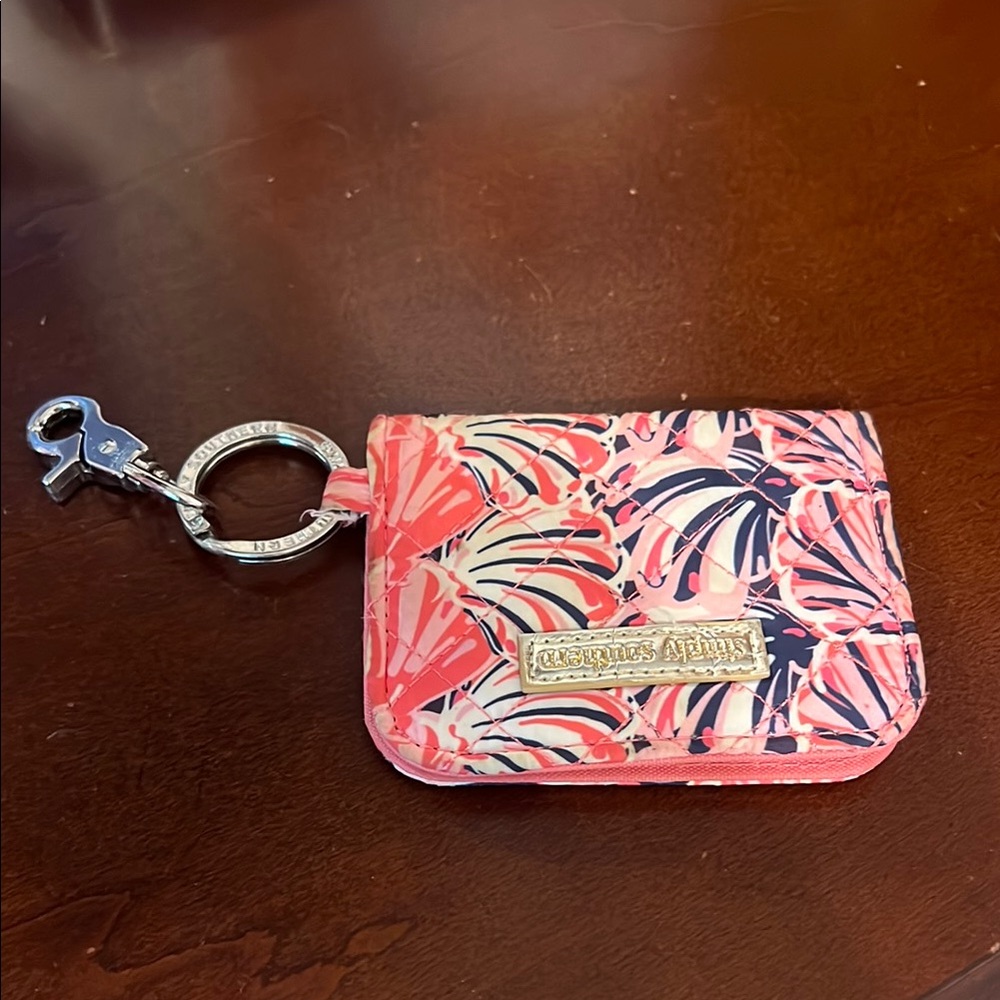 Simply Southern Vibrant Pink Keychain Wallet